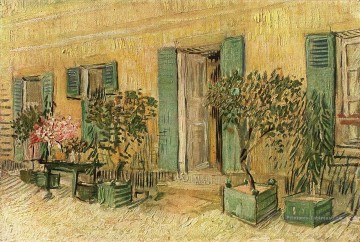 Extérieur d’un restaurant à Asnieres Vincent van Gogh Peinture à l'huile